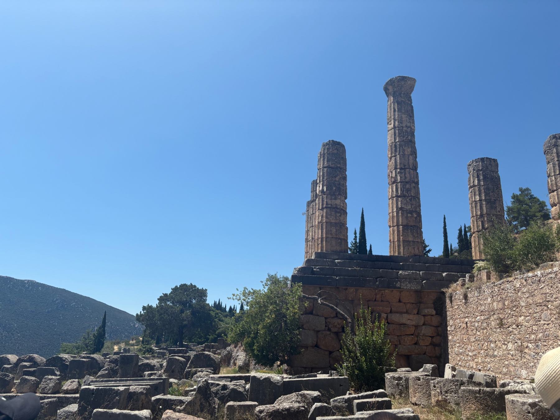 Columns of the Temple of Apollo at Delphi