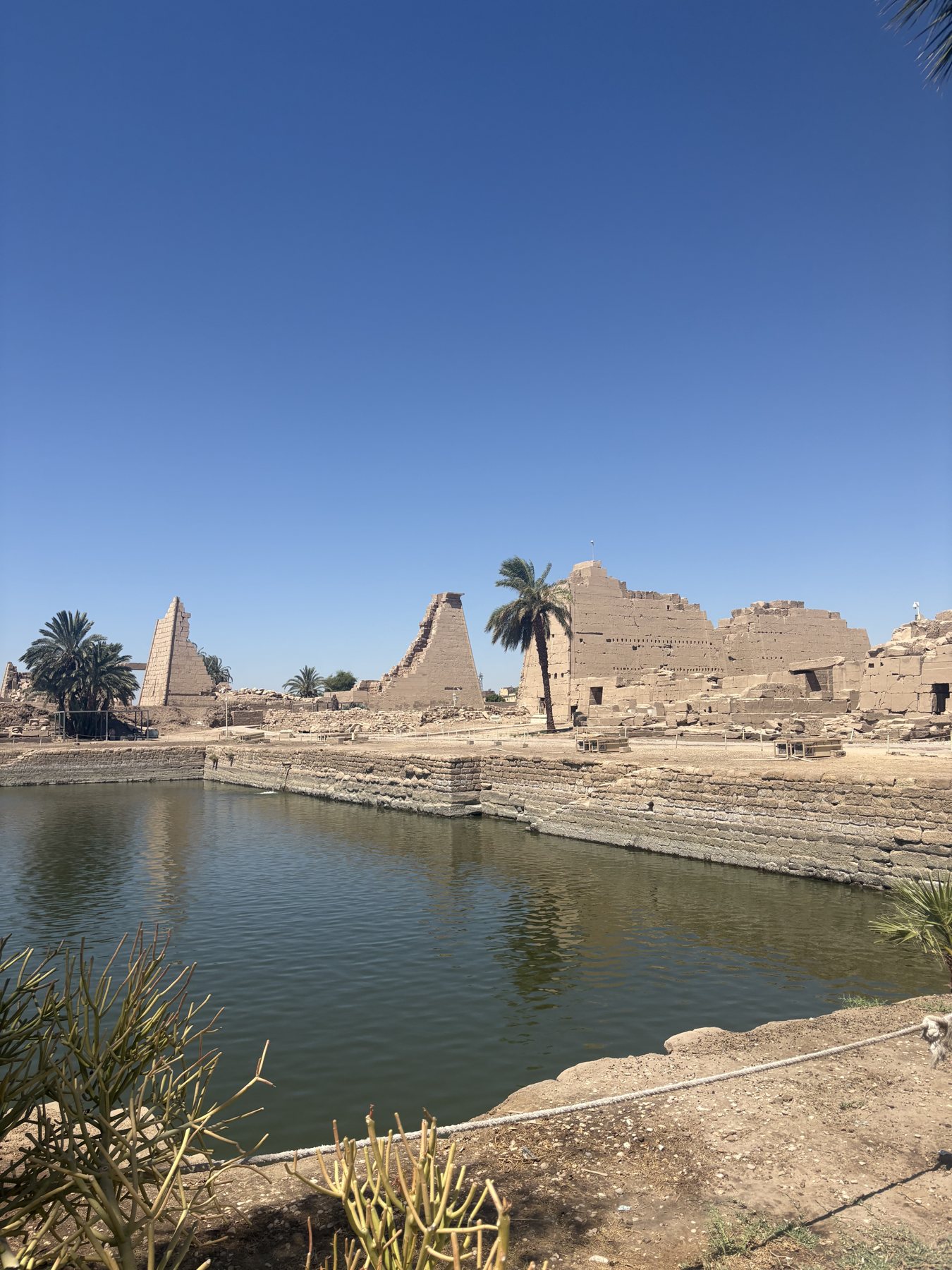 The sacred lake at Karnak from another angle