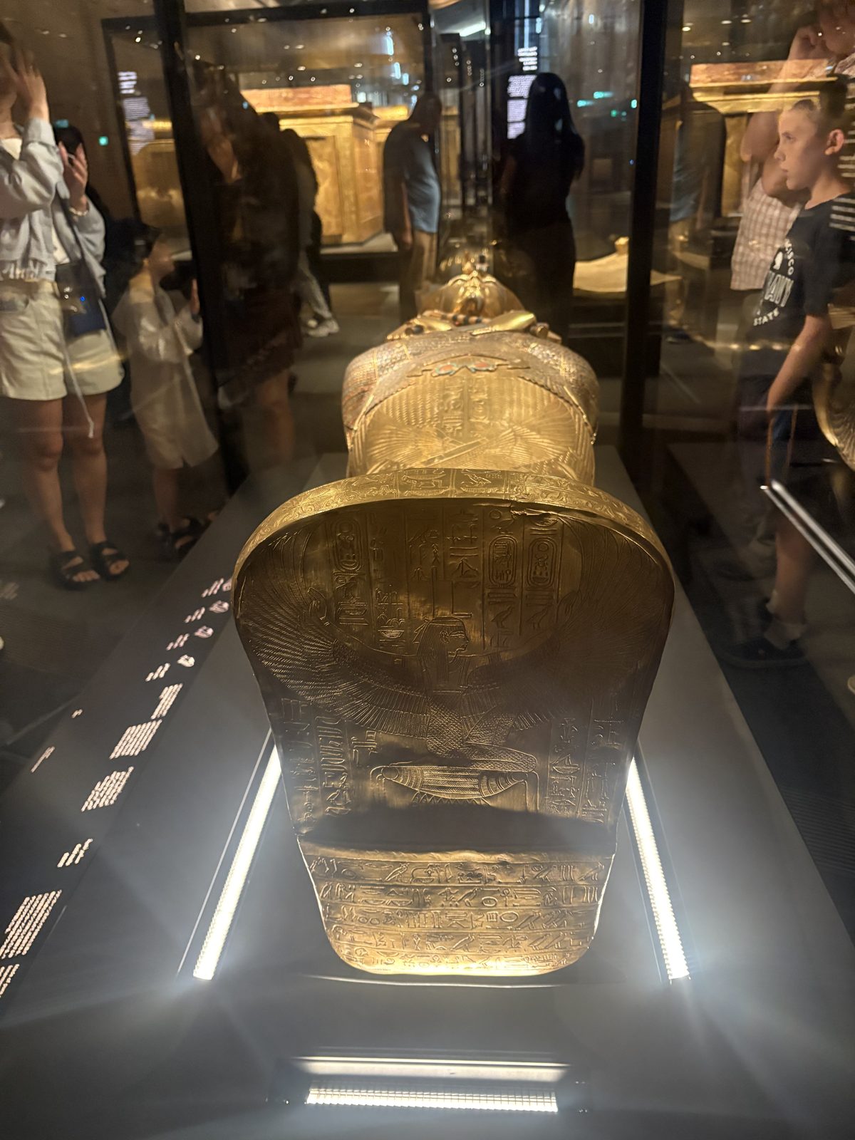The gallery of nested gilded shrines from Tutankhamun's tomb