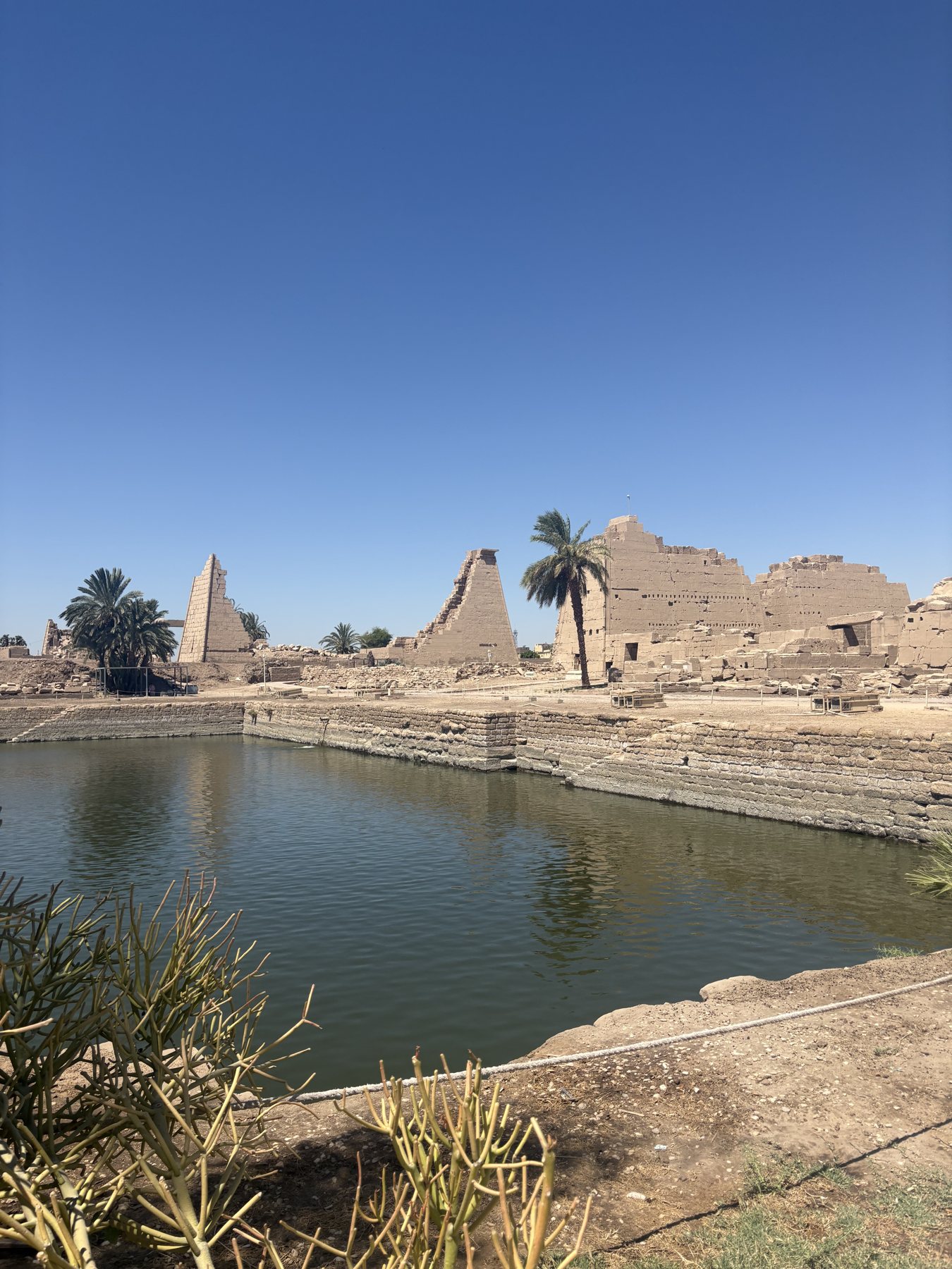 The sacred lake at Karnak