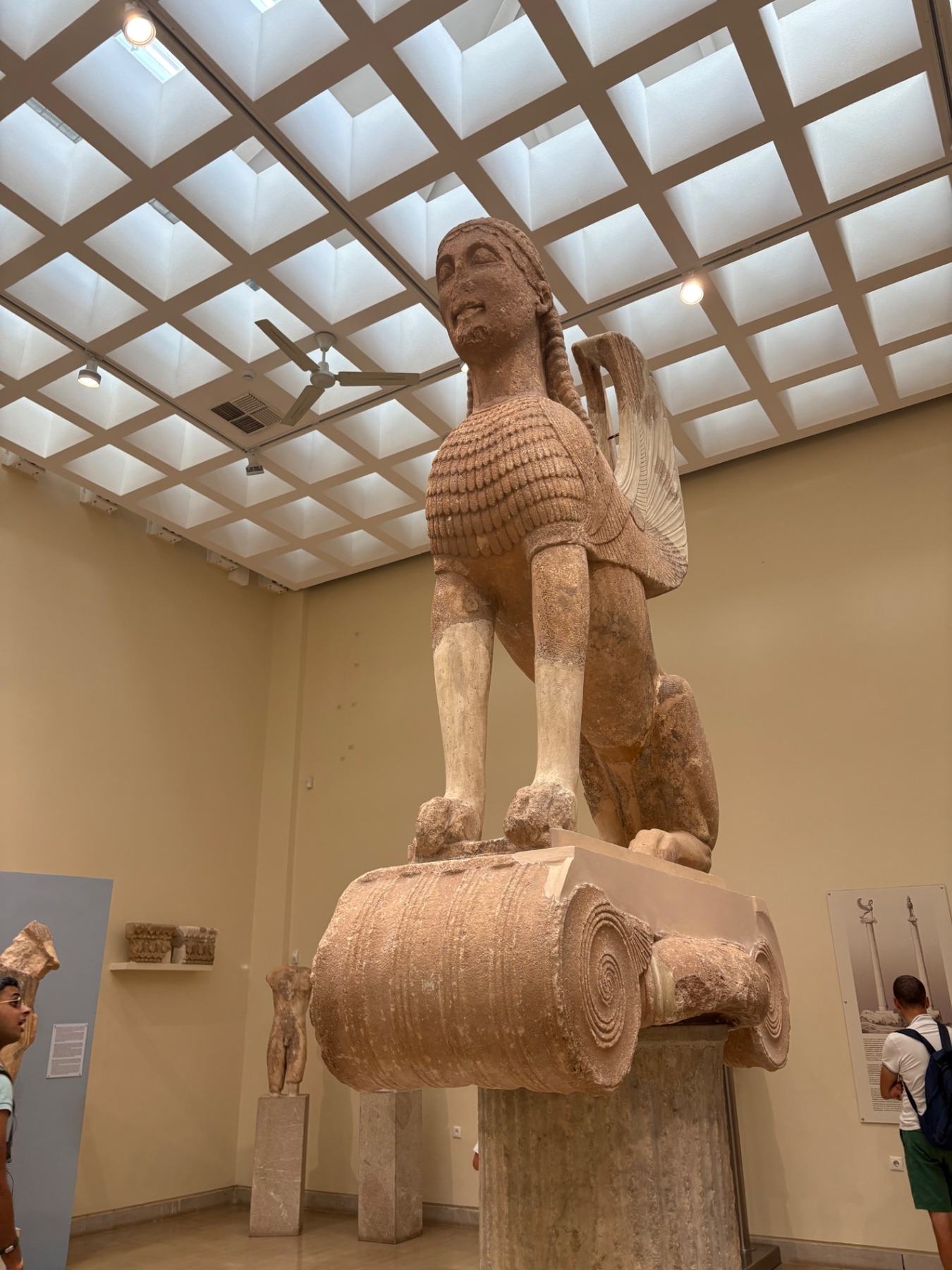 The Sphinx of Naxos in the Delphi museum