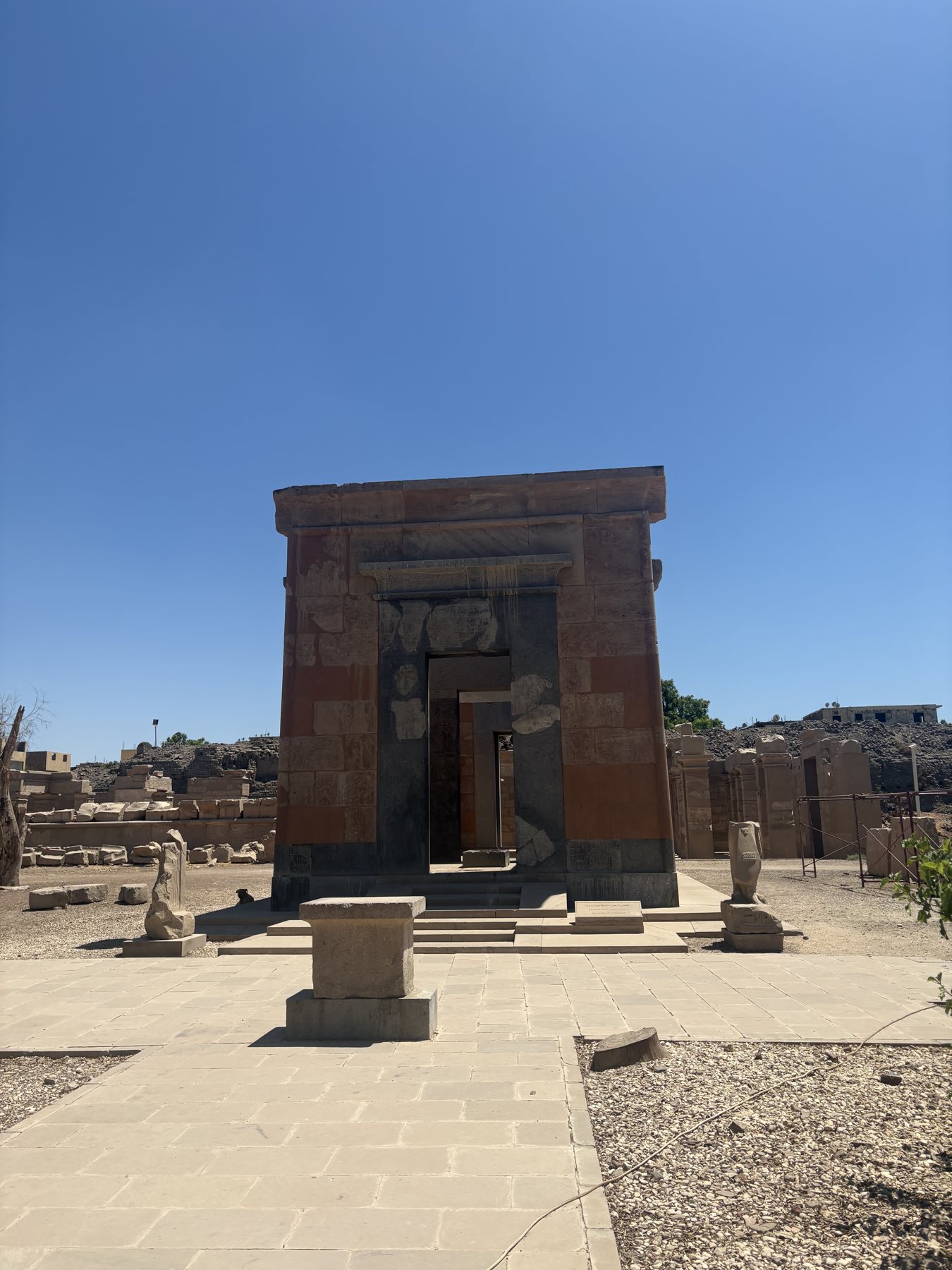 A stone chapel structure at Karnak